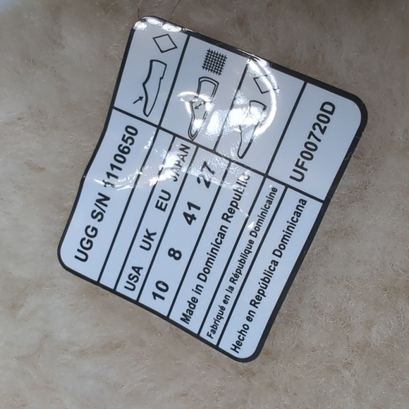 UGG White and Black Ankle Rain Boots Size 10 - Picture 7 of 16